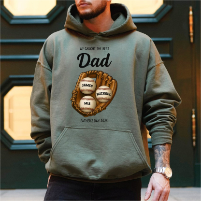 Custom 'We Caught the Best One' Sports Shirt - Perfect Father's Day Gift for Dad