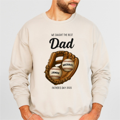 Custom 'We Caught the Best One' Sports Shirt - Perfect Father's Day Gift for Dad