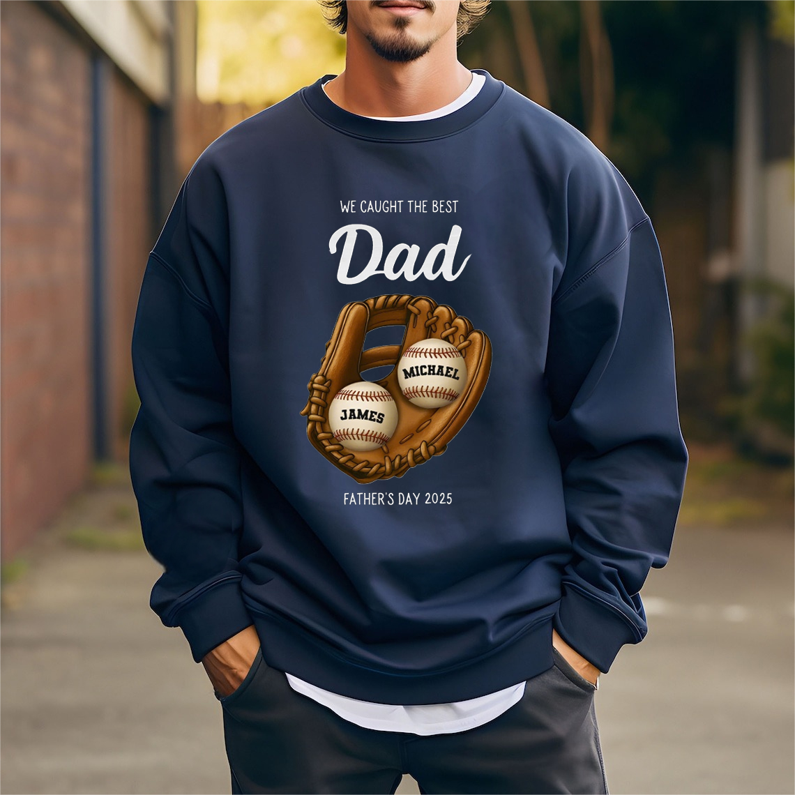 Custom 'We Caught the Best One' Sports Shirt - Perfect Father's Day Gift for Dad