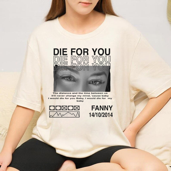 Customized Eye Photo Retro Tee, The Best Choice For Commemorative Gifts