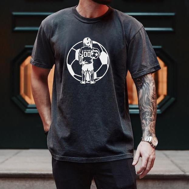 Custom Soccer Football Portrait Printing T-shirt Sweatshirt,Gift For Soccer Lover/Mama