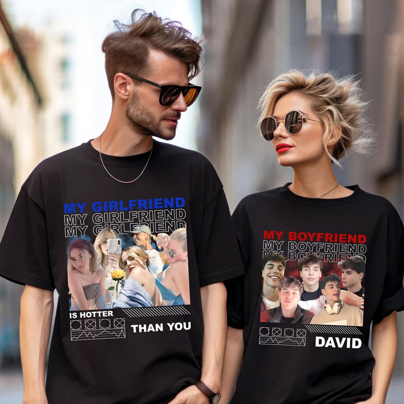 Custom Only You Girlfriend Photo Shirt with Name