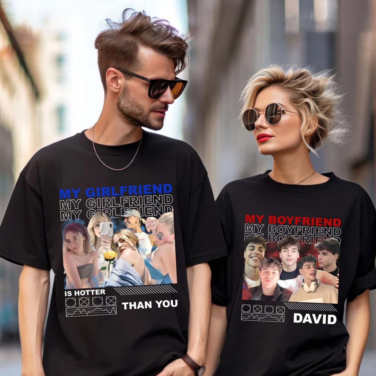 Custom Only You Girlfriend Photo Shirt with Name