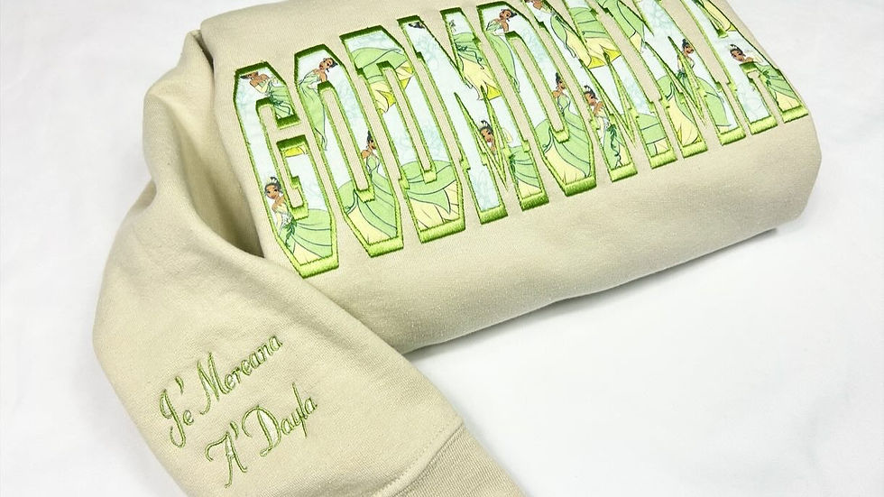 Custom Fabric Embroidered Sweatshirt