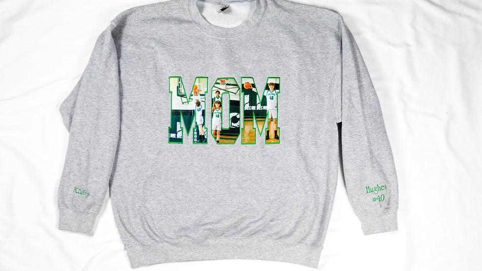 Custom MOM/MAMA/GRANDMA Image Embroidered Sweatshirt