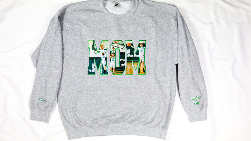 Custom MOM/MAMA/GRANDMA Image Embroidered Sweatshirt