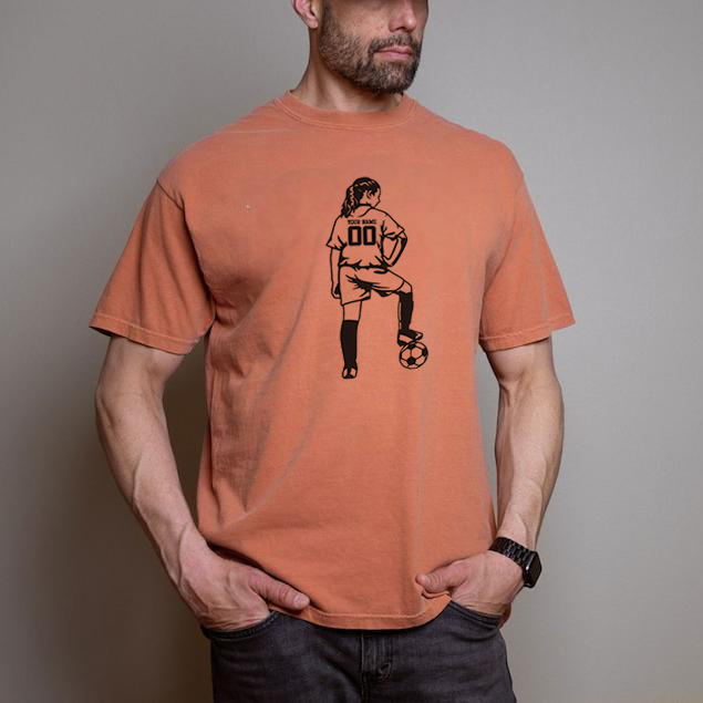 Personalized Soccer Football Portrait Printing T-shirt Sweatshirt