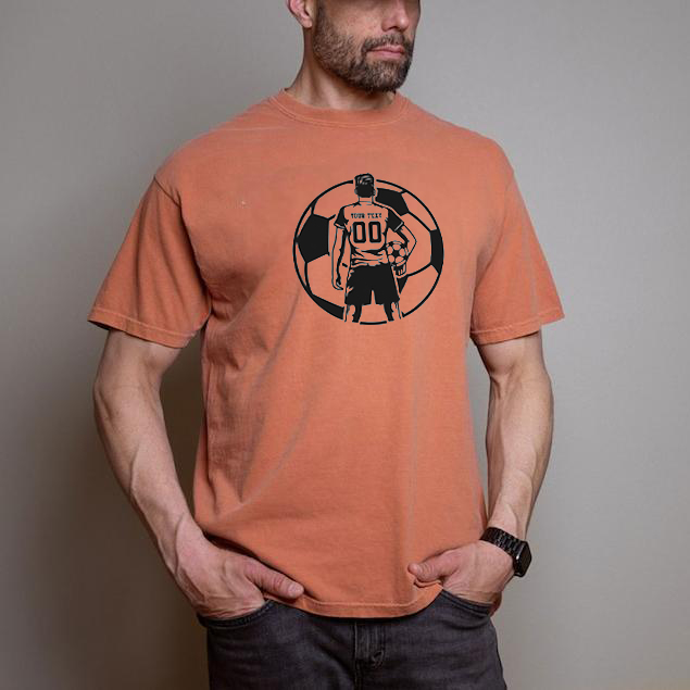 Custom Soccer Football Portrait Printing T-shirt Sweatshirt,Gift For Soccer Lover/Mama