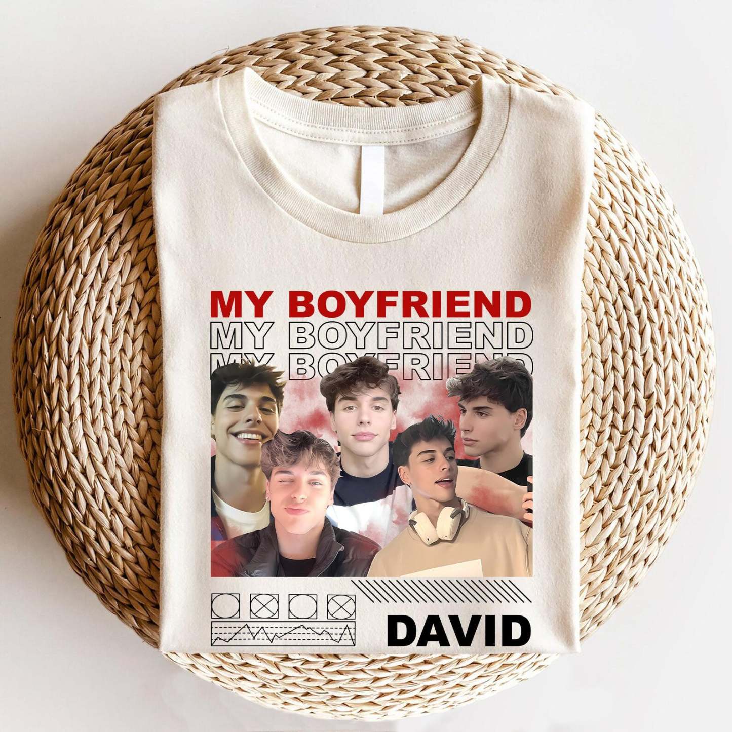 Custom Only You Girlfriend Photo Shirt with Name