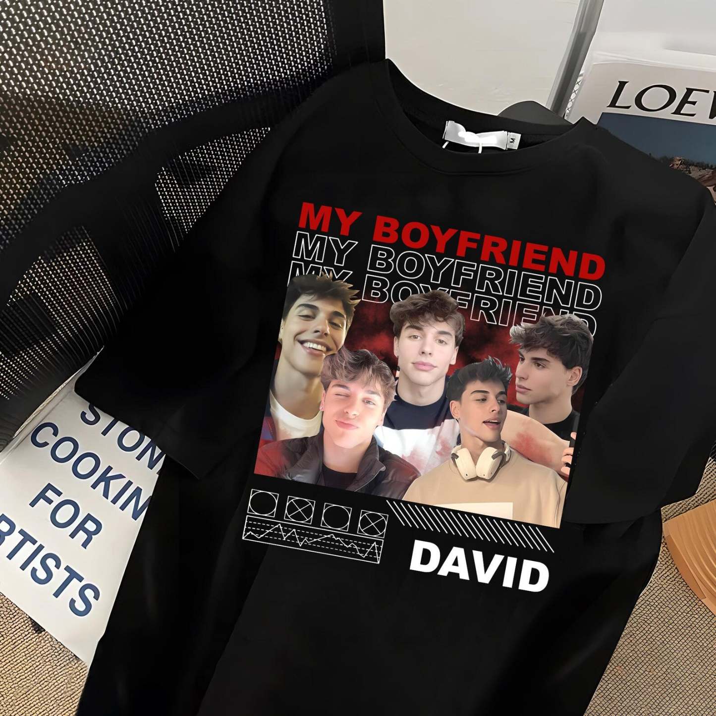 Custom Only You Girlfriend Photo Shirt with Name