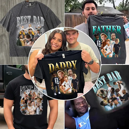 Proud Daddy's Kid! Personalized Retro Rap Tee-Unique Father's Day Present