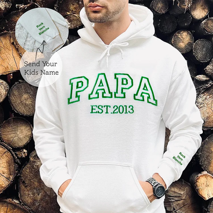 Custom Embroidered T-Shirts And Sweatshirts, Memorable Gifts For Papa