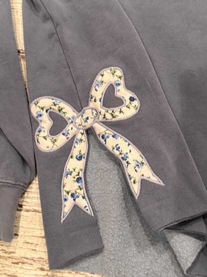 Mama Sweatshirt Side Bow Mother’s Day Sweatshirt Cut-Out Coquette Bow Pullover