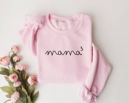 Customized 3 kids mom sweatshirts, gifts for the third baby, customized mom sweatshirts with the number of kids' names