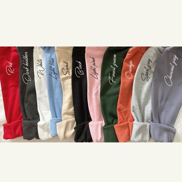 Custom Mama in Family Portrait Photo Full Embroidered Sweatshirt