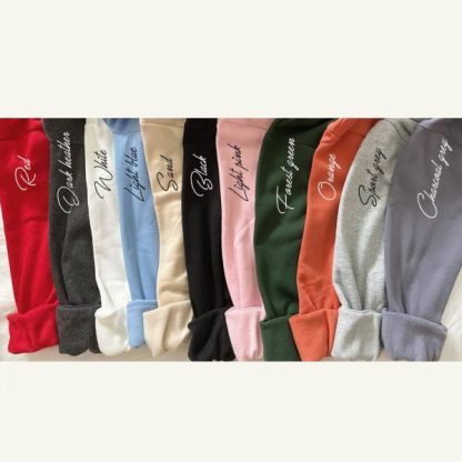 Custom Mama in Family Portrait Photo Full Embroidered Sweatshirt