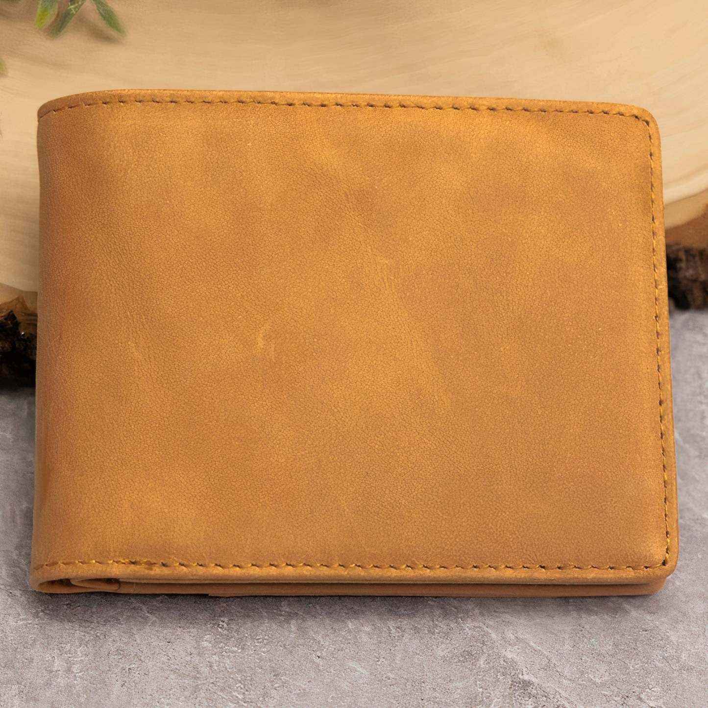 Congrats On Being My Husband/Dad You Lucky Bastard - Personalized Leather Wallet