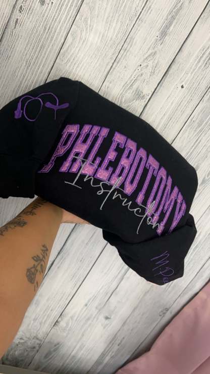 Custom Glitter Embroidered Crewneck