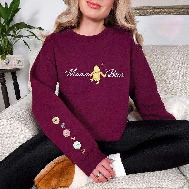 Custom Mama Bear Mother's Day Sweatshirt With Kids Names