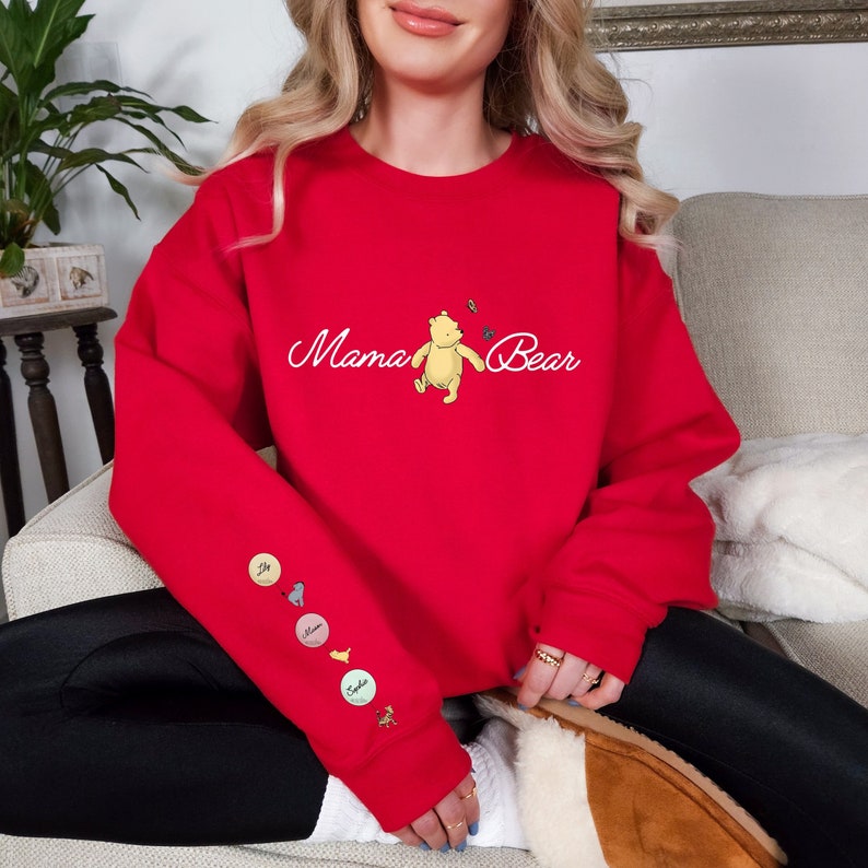 Custom Mama Bear Mother's Day Sweatshirt With Kids Names