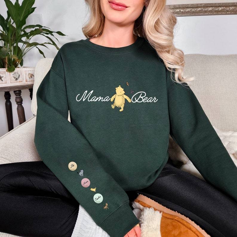 Custom Mama Bear Mother's Day Sweatshirt With Kids Names