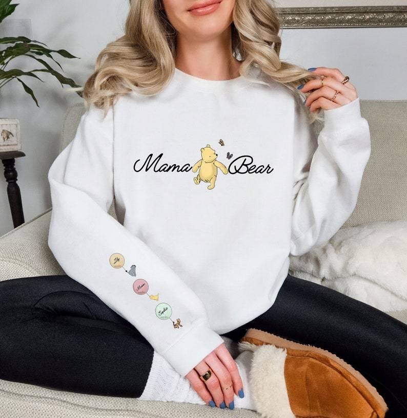 Custom Mama Bear Mother's Day Sweatshirt With Kids Names