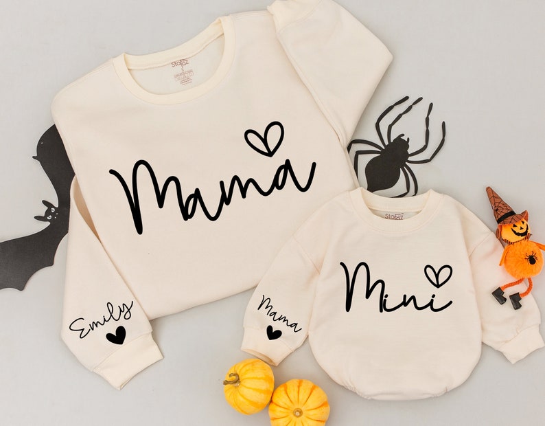 Personalized Mom And Baby Matching Family Sweatshirt/Hoodie