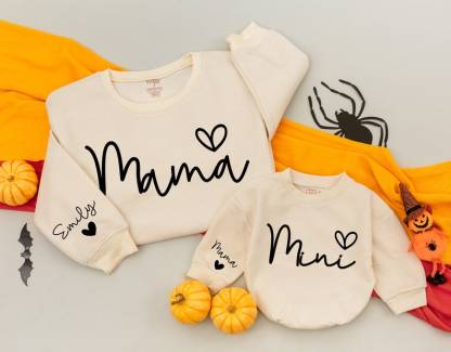 Personalized Mom And Baby Matching Family Sweatshirt/Hoodie