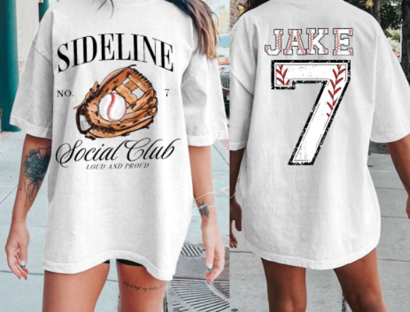 Custom Baseball/Softball/Football/Soccer/HockeyMom Shirt