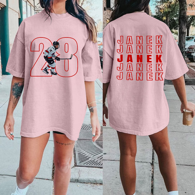 Custom Family Photo Sport T-Shirt/Personalize Cheer Tee