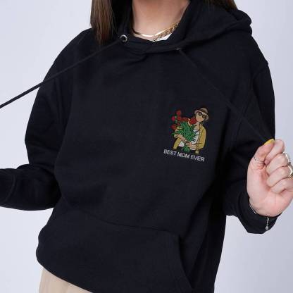 Mom's Masterpiece - Custom Colored Embroidery Hoodie