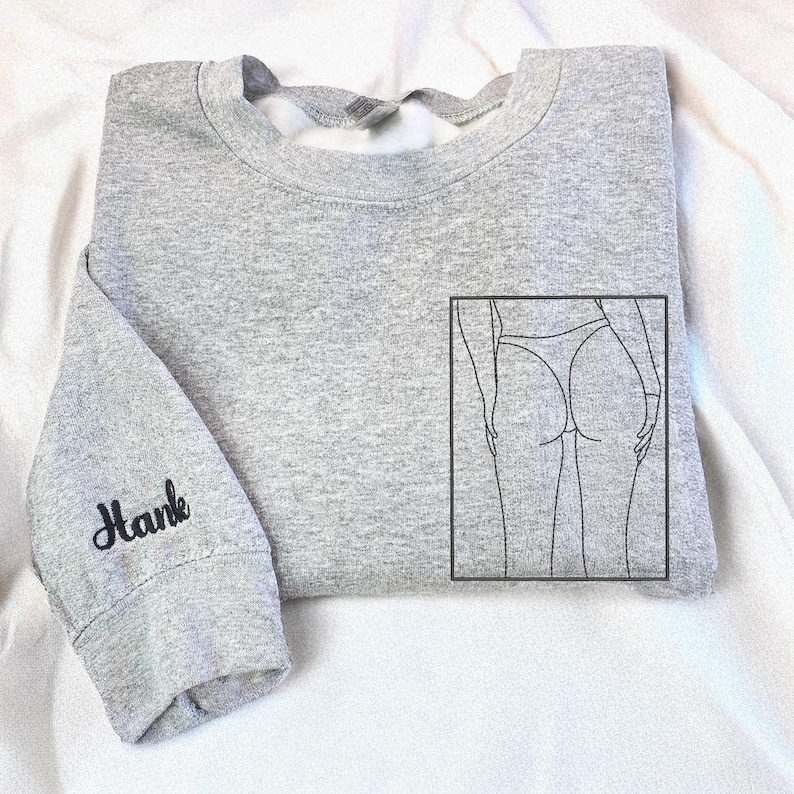 Personalized Spicy Photo Portrait Embroidered Sweatshirt