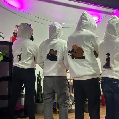 Custom Detailed Embroidered Portrait Sweatshirt & Hoodie 