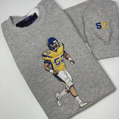 Custom Detailed Embroidered Portrait Sweatshirt & Hoodie 