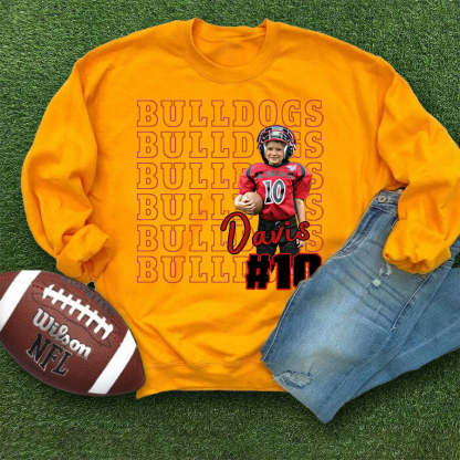 Custom Game Day Sports Personalized Shirt, Custom Photo Football Shirt