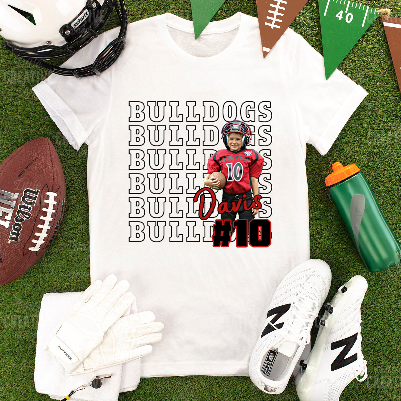 Custom Game Day Sports Personalized Shirt, Custom Photo Football Shirt