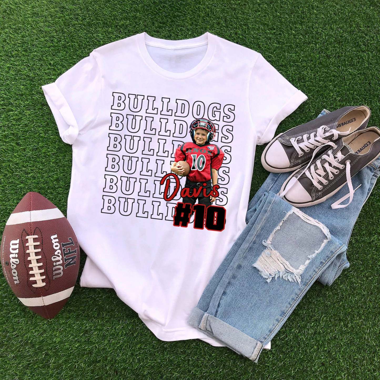 Custom Game Day Sports Personalized Shirt, Custom Photo Football Shirt