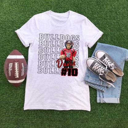Custom Game Day Sports Personalized Shirt, Custom Photo Football Shirt