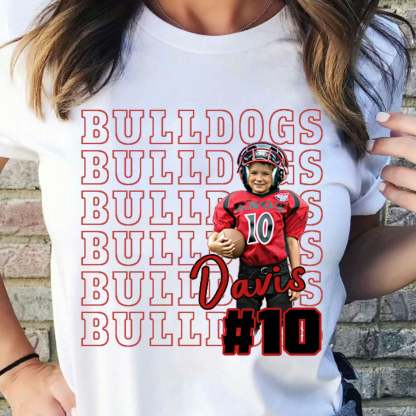 Custom Game Day Sports Personalized Shirt, Custom Photo Football Shirt