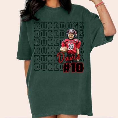 Custom Game Day Sports Personalized Shirt, Custom Photo Football Shirt