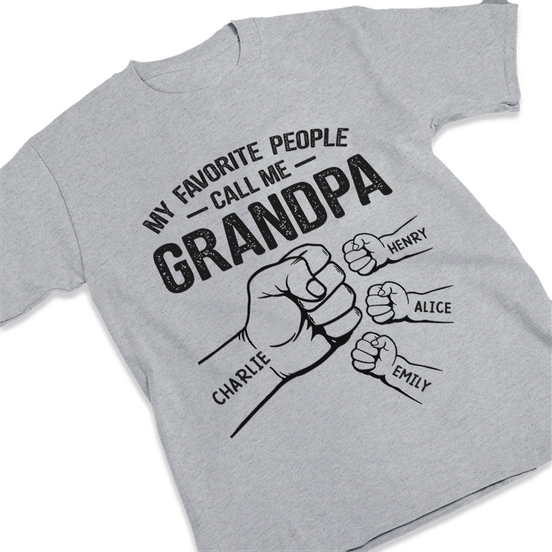 A Great Grandpa's Full Of Strength-Personalized Family Hands T-shirt/Hoodie