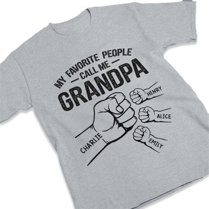 A Great Grandpa's Full Of Strength-Personalized Family Hands T-shirt/Hoodie
