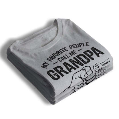 A Great Grandpa's Full Of Strength-Personalized Family Hands T-shirt/Hoodie