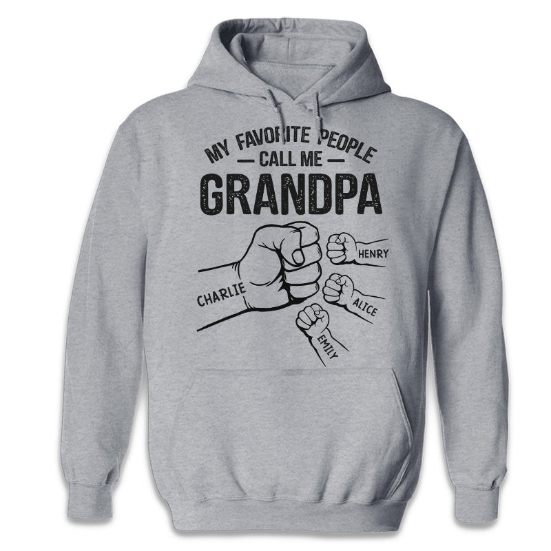 A Great Grandpa's Full Of Strength-Personalized Family Hands T-shirt/Hoodie