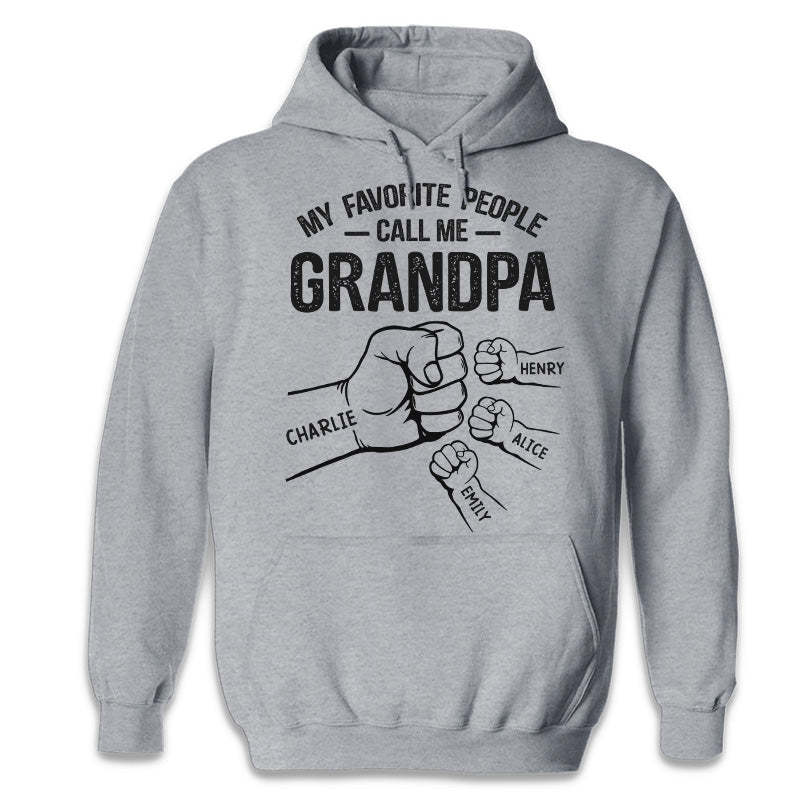 A Great Grandpa's Full Of Strength-Personalized Family Hands T-shirt/Hoodie