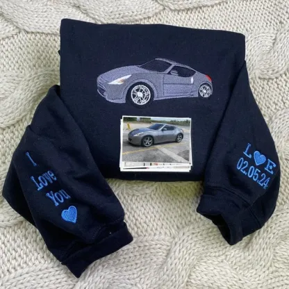 Personalized Gifts For Dad With Car On T-Shirt Or Sweatshirt