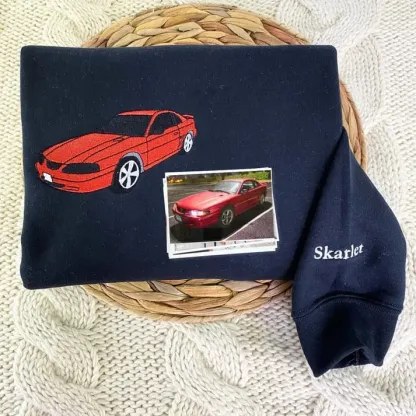 Personalized Gifts For Dad With Car On T-Shirt Or Sweatshirt