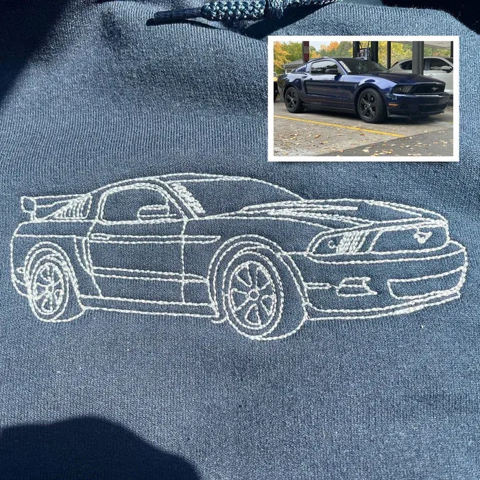 Personalized Gifts For Dad With Car On T-Shirt Or Sweatshirt