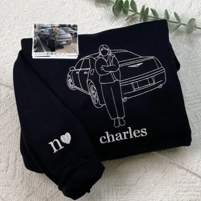 Personalized Gifts For Dad With Car On T-Shirt Or Sweatshirt