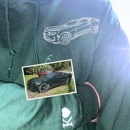 Personalized Gifts For Dad With Car On T-Shirt Or Sweatshirt